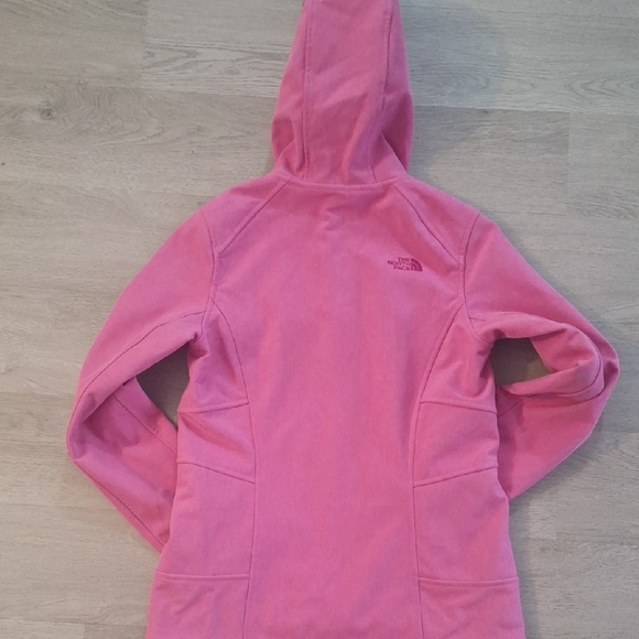 The North Face Pink WindWall Women's Full Zip Fleece Lined Hooded Jacket - Picture 5 of 11